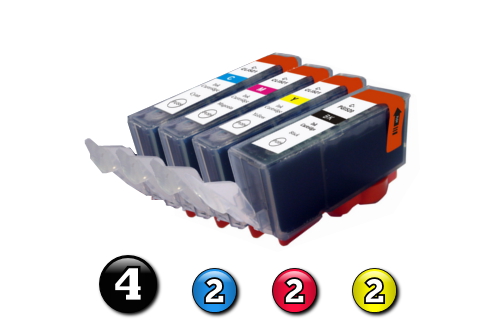 10 Pack Combo Compatible HP564XL (4BK/2C/2M/2Y) ink cartridges